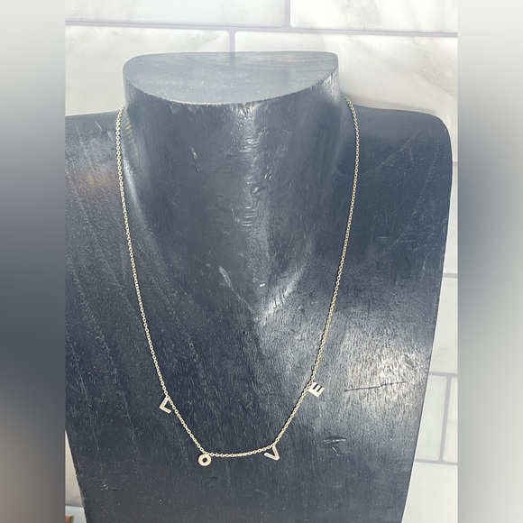 925 AV Sterling Silver LOVE Choker Necklace - Picture 4 of 9